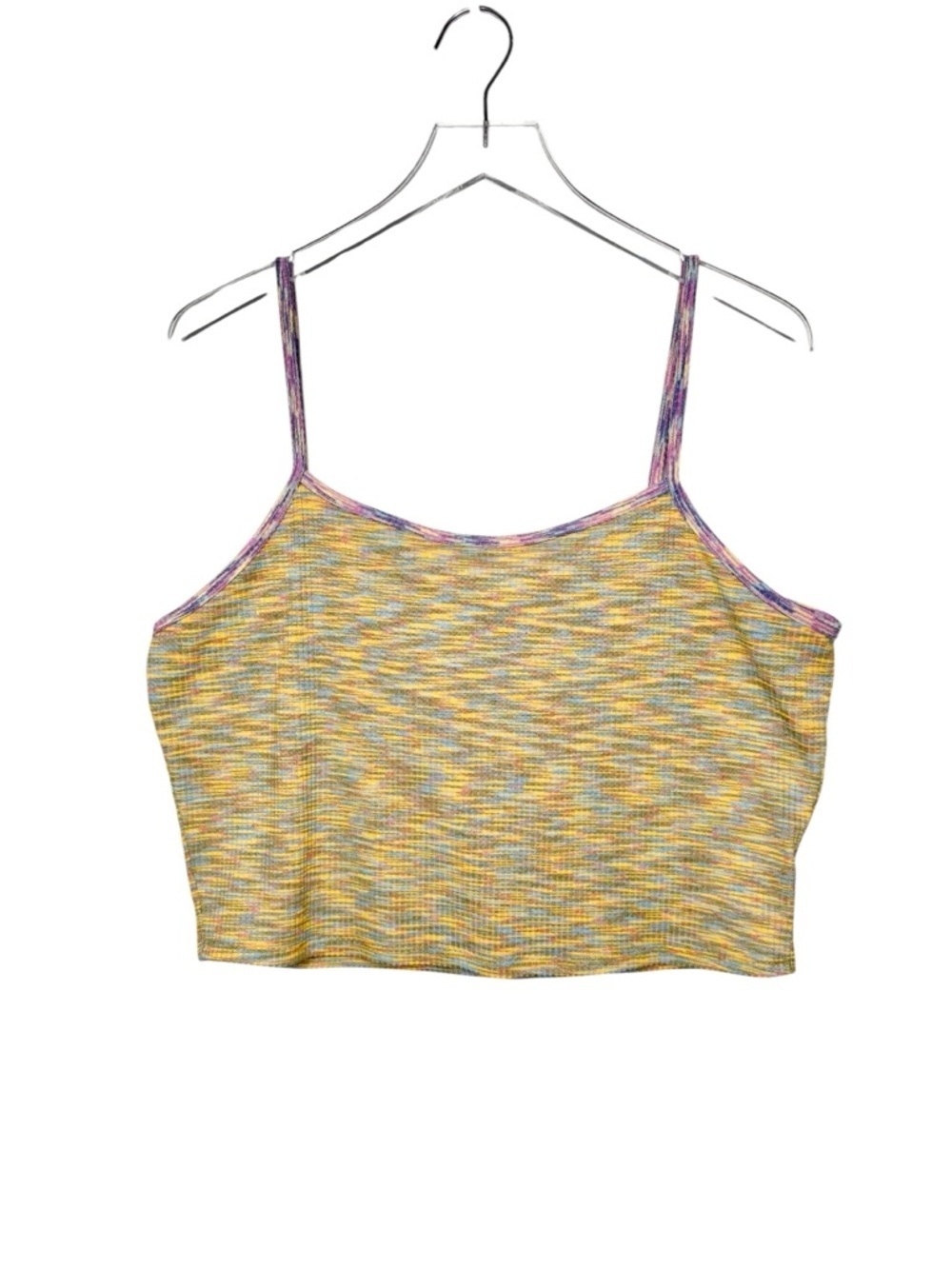 Lisa Says Gah Space Dye Strappy 90s Y2K Women’s Cropped Tank Top Sz L
